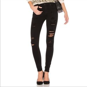 AGOLDE Sophie high rise distressed skinny jeans